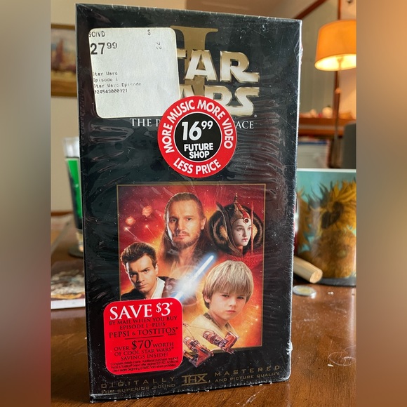 🌌 Vintage Y2K Star Wars Episode 1 Ewan McGregor Natalie Portman Jar Jar VHS 🌌 - Picture 1 of 6